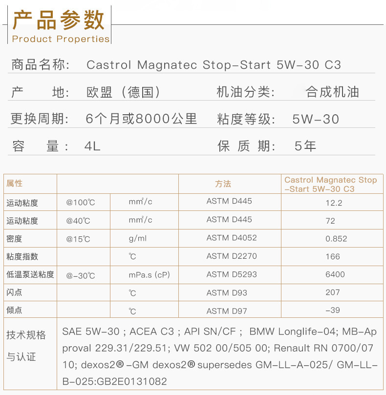 嘉實(shí)多 磁護(hù)全合成潤滑油 啟停保 5W-30 C3 SN 4L裝-第3張圖片-鄭州市冠恒貿(mào)易有限公司【官方網(wǎng)站】-車用潤滑油服務(wù)專家